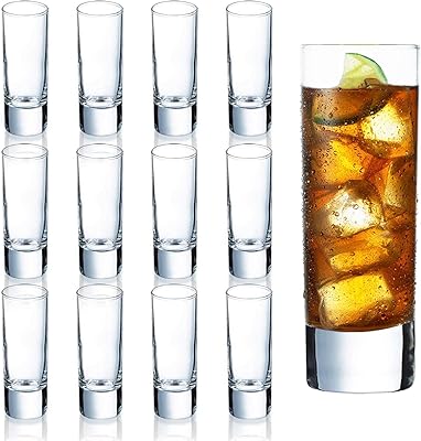 Set of transparent cups with thick background varylin-x, 12 pieces, set of cups high of 2 oz for whiskey, tequila and vodka.. Transform your shopping experience with DIAYTAR NIGERIA's vast product selection delivered at unbeatable prices.
