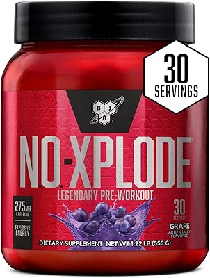BSN N.O.-XPLODE Legendary supplement with creatine, beta-alanine and energy, food supplement, 0.5 kg (55 g), grapes, 30 portions.. Your new favorite way to shop online — DIAYTAR Nigeria.