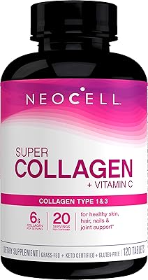 Collagen + vitamin C of Neocell, excellent, 1 and 3 types of collagen 6,000 mg, more vitamin C; 120 tablets.. Experience shopping satisfaction with DIAYTAR NIGERIA's vast selection and budget-friendly delivery options.