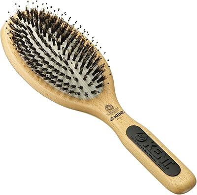 Large Kent PF01 detangling brush in wild boar hair and nylon to smooth and smooth the hair. Wooden oval disentangling brush for long hair, made in England.. Wide range, low cost, fast delivery — that’s DIAYTAR Nigeria.