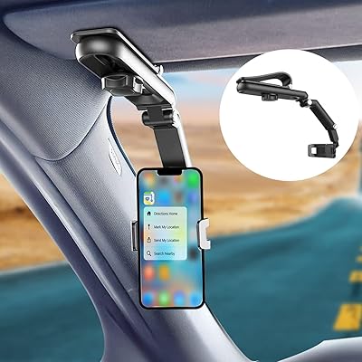 A car phone medium fixed to the sun visor, rotary at 1080 degrees, fixed to the car dashboard, foldable with an adjustable spring clip for all mobile phones.. DIAYTAR NIGERIA: Where value meets variety with reliable nationwide delivery in under 8 days.