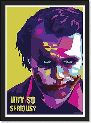 Good Hope - Framed poster with joker quotes with acrylic glass for bedroom and office (13 "x 19", multicolored).. DIAYTAR NIGERIA brings the joy of affordable shopping to your fingertips with delivery in less than 8 days.