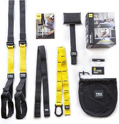 TRX PRO 4 training suspension ribbon New black yellow design.. Shop with purpose at DIAYTAR NIGERIA and receive quality products at budget rates within 8 days.