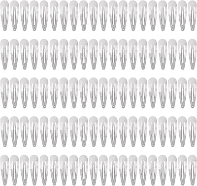 Set of mini metal hair pliers with a single -based 2.5 cm, fine and fine gray hair clips for hair maintenance and crafts for women girls - 100 pieces.. DIAYTAR NIGERIA: Where every Nigerian finds what they need at prices they can afford, delivered promptly.