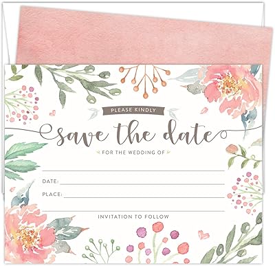 Save the coconut date of coconut paper co for weddings. Set of 25 elegant cards filled and white plasticized. Light and green pink floral patterns. Printed on thick cardboard paper.. DIAYTAR NIGERIA: Where affordability meets variety, with thousands of products delivered in less than 8 days.