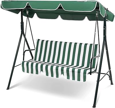 3-seater garden swings chairs, 170 x 110 x 152 cm, impermeable exterior pivot chair/UV resistant, for garden, patio, porch, backyard sword.. From daily deals to exclusive products — DIAYTAR Nigeria has you covered.