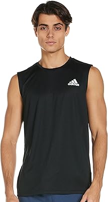 Adidas Aeroready tank top with three-band T-shirts without sleeve (batch of 1).. No stress, no delays — DIAYTAR Nigeria is your trusted shopping partner.