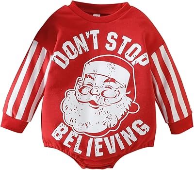 Gigodelia baby christmas costume, oversized sweatshirt, bodysuit with long sleeves, winter costume