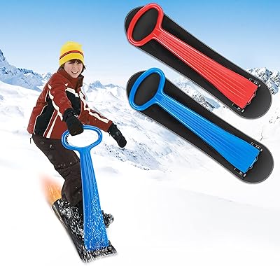 Ski sledge toy foldable snow scooter with lasting handle sled for children.. DIAYTAR NIGERIA: Bridging the gap between consumers and quality products with affordable nationwide shipping.