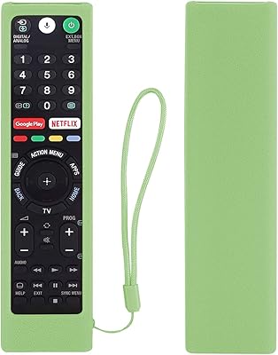 Silicone remote control cover with NC ring for Sony RMT-TX102U RMF-TX200U RMT-TX200U RMF-TX300U (Dark green glow).. Online shopping made simple and affordable — DIAYTAR Nigeria.