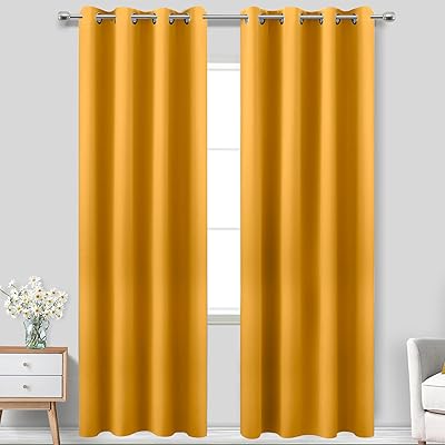Koval yellow curtains 96 "length for the living room, pair of 2, blackout curtains for bedroom, 52 x 96" length, mustard yellow.. Your digital shopping companion, DIAYTAR NIGERIA offers exceptional value with delivery in less than 8 days.