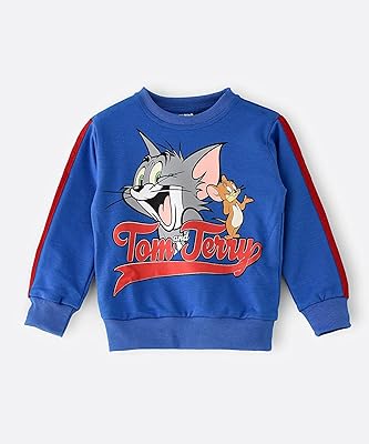 Tom & jerry sweatshirt for boy - blue, 3-4 years old.. DIAYTAR NIGERIA brings affordable shopping to your fingertips with reliable delivery in less than 8 days.