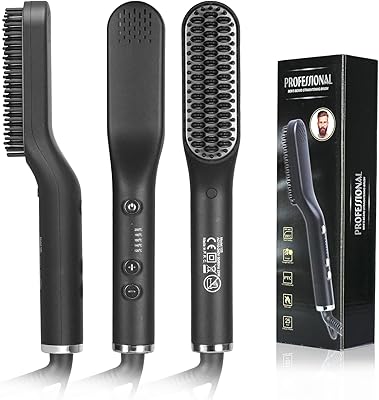 Brush combing straightener for men: Purchasing brush anti -frying straightener - portable hair comb with 3 temperatures and fast electric heating.. DIAYTAR NIGERIA: Bringing quality products to every Nigerian home at prices everyone can afford.