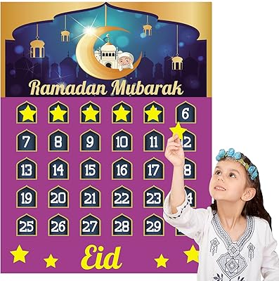 Joybang 2022 Ramadan Advent Calendar displays Eid Ramadan Countdown for Children - Ramadan Advent Calendar for Home Wall Decoration.. Shop without limits at DIAYTAR NIGERIA and receive your purchases at budget prices within the week.