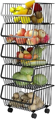 Stainless steel kitchen shelf at 5 levels, multi-purpose metal shelves to organize vegetable baskets, fruits and vegetables, multilayer storage shelves (black).. Get more, save more — only on DIAYTAR Nigeria.