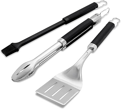 Weber precision barbecue tool set, 3 pieces, stainless steel.. DIAYTAR NIGERIA revolutionizes e-commerce with our affordable prices and dependable delivery timeframes.