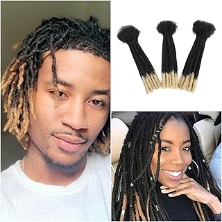 8-inch dreadlock human hair extensions, 0.6 cm thick, human hair can be dyed, discolored and curly, for men and women (8 inches, 30 strands, 1b-613# 0.6 cm).. DIAYTAR NIGERIA combines affordability with convenience, delivering your purchases within 5-8 days.