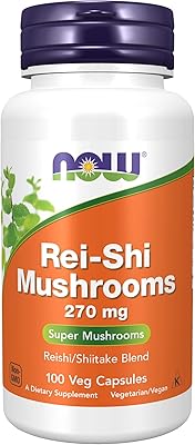 NOW Supplements, Reishi Mushroom 270 mg, mixture of Reishi/Shiitake, Super fungus, 100 vegetarian capsules.. Shop with ease at DIAYTAR NIGERIA, Nigeria's premier e-commerce platform offering budget-friendly shipping.