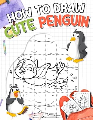 How to draw a cute penguin: step by step to draw with 30 easy interior images | anti-stress gifts | Birthday gifts | Creativity gifts.. DIAYTAR Nigeria: Shopping that fits your budget and your schedule.