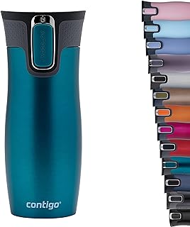 West Loop Autoseal travel cup, thermal stainless steel thermal cup, vacuum bottle, waterproof cup, coffee mug with easy to clean lid without BPA 470 ml, by Contigo.. The future of Nigerian shopping is here — DIAYTAR Nigeria.