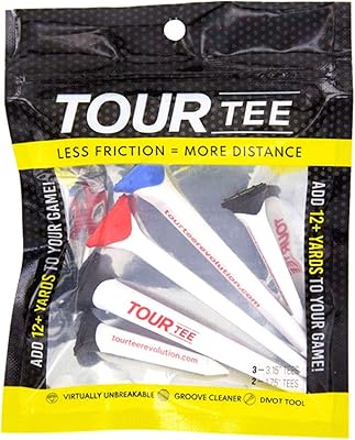 Combined Pack of Golf Tour Tee CMC Design | Add distance and control | Compliant USGA and R & A | Environmental respectful, made with recycled plastics | practically unbreakable | Three tees of 3.15 "and two tees of 1.75".. Big selection, small prices — shop now on DIAYTAR Nigeria.