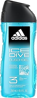 Adidas Ice Dive Gel Shower 3 in 1 body, hair and face 250 ml.. DIAYTAR NIGERIA connects you with thousands of products at competitive prices, delivered within a week.