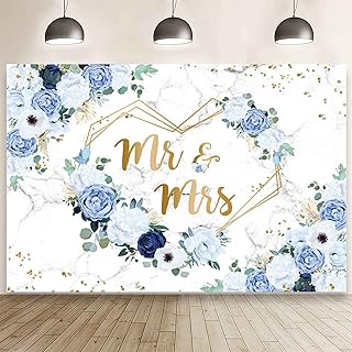 Ebin 10x7 feet Mr & Mrs Flowers Blue And White Wedding Wedding Fatherhood Coeurs Photography Background For Couple Wedding Festival Baby Shower.. Discover unbeatable variety on DIAYTAR Nigeria — shop today, delivered this week.
