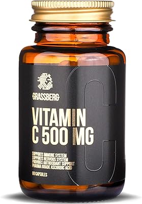 Grasberg Vitamin C 500 mg - 60 capsules | Ecological glass bottle | British brand.. Discover endless possibilities with DIAYTAR NIGERIA's extensive product range and affordable shipping.