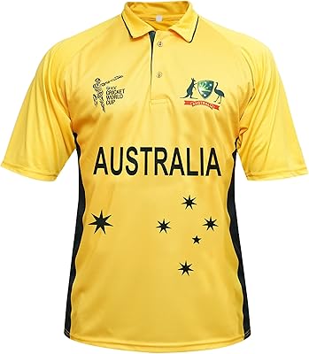 Jersey T-shirt from the Australian, yellow, xl world cricket cricket cricket.. Navigate through thousands of products at pocket-friendly prices with DIAYTAR NIGERIA's easy-to-use platform.