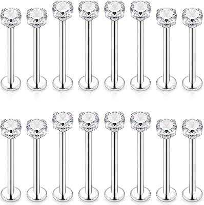Drilling steel chest jewelry 16g 14g 14g, Ashley lip drilling jewelry, internally threaded crystal jewelry, dishes rings for women and men.. Don’t wait weeks — DIAYTAR Nigeria delivers your order in just a few days.