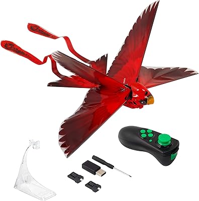 Zing Go Go Bird - Folding Flying Toy with independent obstacle avoidance - looks like a real bird - the packaging can vary (red).. DIAYTAR NIGERIA connects you with endless possibilities through our affordable e-commerce platform.
