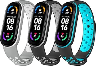 3 watch bracelets for Xiaomi Mi Band 5 6 and Amazfit Silicone Replacement.. DIAYTAR NIGERIA makes every purchase count with our affordable prices and reliable 5-8 day shipping.