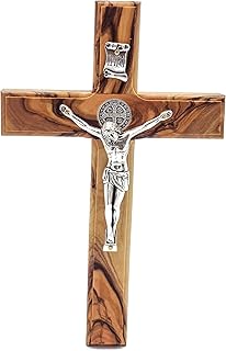 Catholic cross in wood of Olivier Saint Benedict made by hand with metal.. Your complete e-commerce destination, DIAYTAR NIGERIA combines variety with budget-friendly nationwide shipping.