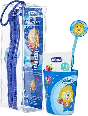 Chicco oral care set with travel set, boys (36 months and more).. DIAYTAR NIGERIA: Where affordability meets variety in Nigeria's most comprehensive online marketplace.