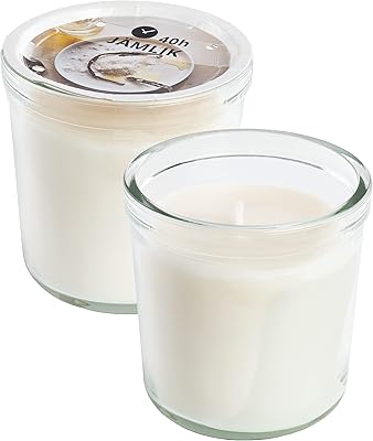 Aika Jamlik Cream Scented Cream in glass, vanilla and hot milk jars, 40 hours per hour - Lot of 2.. Shop from our extensive catalog at DIAYTAR NIGERIA and enjoy doorstep delivery in just 5-8 days.