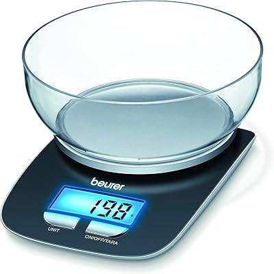 Beurer KS25 digital kitchen scale | With 1.2 L bowl | Tare function | Adjustable between kg, g, lb, oz | 3 kg weighing capacity.. DIAYTAR NIGERIA connects desire with fulfillment through our affordable e-commerce platform.
