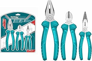 Set of 3 total THT1K0311 pliers: multi-purpose pliers of 7 ", 6" long beak pliers, diagonal cutting pliers of 6 ".. Shop from our extensive catalog at DIAYTAR NIGERIA and enjoy doorstep delivery in just 5-8 days.