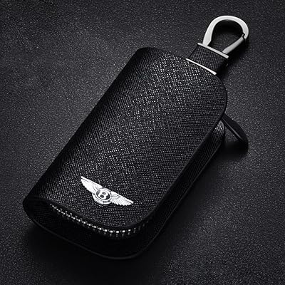 Car key case for Bentley Continental GT Flying Spur Bentayga Mulsanne Arnage Case with car zipper protective bag for remote key.. Shop confidently on DIAYTAR Nigeria — everything you need, delivered quickly.