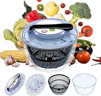 Large multifunctional salad spinner forordern 4.5 liters without BPA, lever handle with good handling and locking for drying, drainage and drainage of lettuce.. DIAYTAR NIGERIA makes luxury accessible with our affordable prices and dependable delivery service.