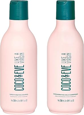 Shampoo kit and Coco & Eve Like A Virgin - Natural hair care without sulfate with argan oil, coconut and avocado | For dry, damaged and colorful hair | Anti frizz (250 ml each).. DIAYTAR NIGERIA: Where countless products meet affordable prices and reliable nationwide shipping.