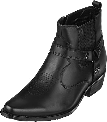 Calto relaxed raising boots for cowboy men's zipper.. One platform, endless products — welcome to DIAYTAR Nigeria.