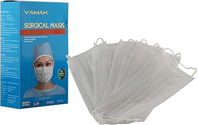 Yamac surgical mask 4 layers of protection against physical fluids and high-resistance superposition adult adolescent adults 4 layers Buccal dushing mask breathing 30 pieces/box.. Great deals and fast delivery — the DIAYTAR Nigeria guarantee.