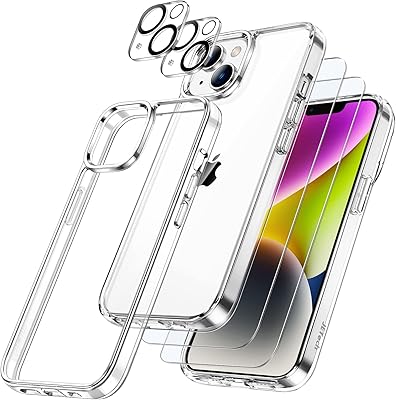IPHE 14 Plus 6.7 inch iPhone 14 Plus, with two camera protection and camera protection, Mobile Anti-Choc and Anti-Jeaunning, a layer of full-cut glass (transparent).. DIAYTAR NIGERIA: Creating access to affordable products for every Nigerian with our swift delivery service.