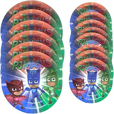 Highland 20pcs Birthday Plates for PJ Mask in disposable paper for anniversary of supplies.. Experience shopping freedom with DIAYTAR NIGERIA's vast selection and 5-8 day nationwide delivery service.