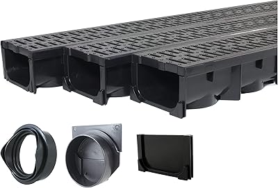 Drainage trench channel with black plastic grid 3 "x.. DIAYTAR NIGERIA: Making quality products accessible to all Nigerians at affordable prices.
