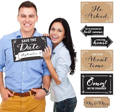 Big dot of happy engagement ad - Photo accessory kit - 10 pieces.. Affordable online shopping is just a click away with DIAYTAR Nigeria.
