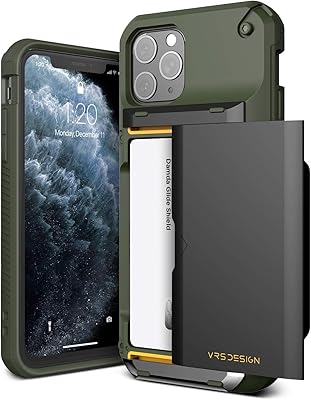 VRS Design Damda Glide Pro shell for iPhone 11 pro [semi-automatic] credit card holder and wallet wallet [4 cards]-green.. Discover the perfect balance of price and convenience with DIAYTAR NIGERIA's nationwide e-commerce platform.