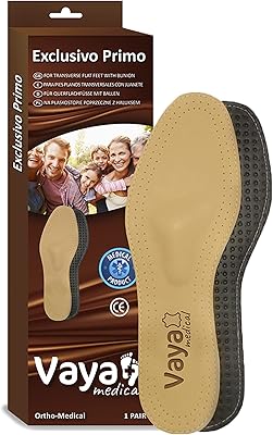 Orthopedic soles Vaya Medical Exclusivo Primo, leather orthopedic soles with longitudinal and transverse support of the arch, interior shoes for flat feet, orthopedic soles for men and women.. The best online shopping experience in Nigeria — DIAYTAR delivers it all.