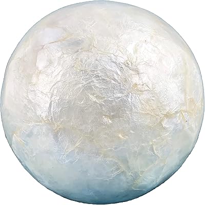 Hywell IVORY CAPIZ in layer shellfish, shell balls, decorative balls for bowls, vases and dining table, 6 inches.. DIAYTAR NIGERIA revolutionizes e-commerce with our affordable prices and dependable delivery timeframes.