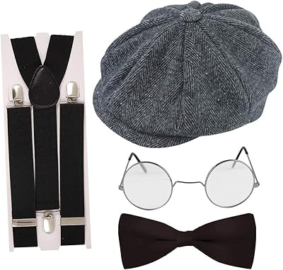 Set of adult pepper Umbrella adult gangster costume accessories (2/3/4 pieces).. DIAYTAR NIGERIA connects desire with fulfillment through our affordable e-commerce platform.
